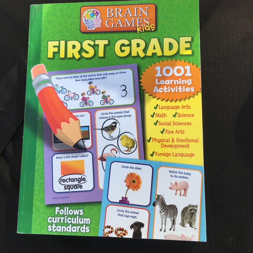 Brain Games for kids book.